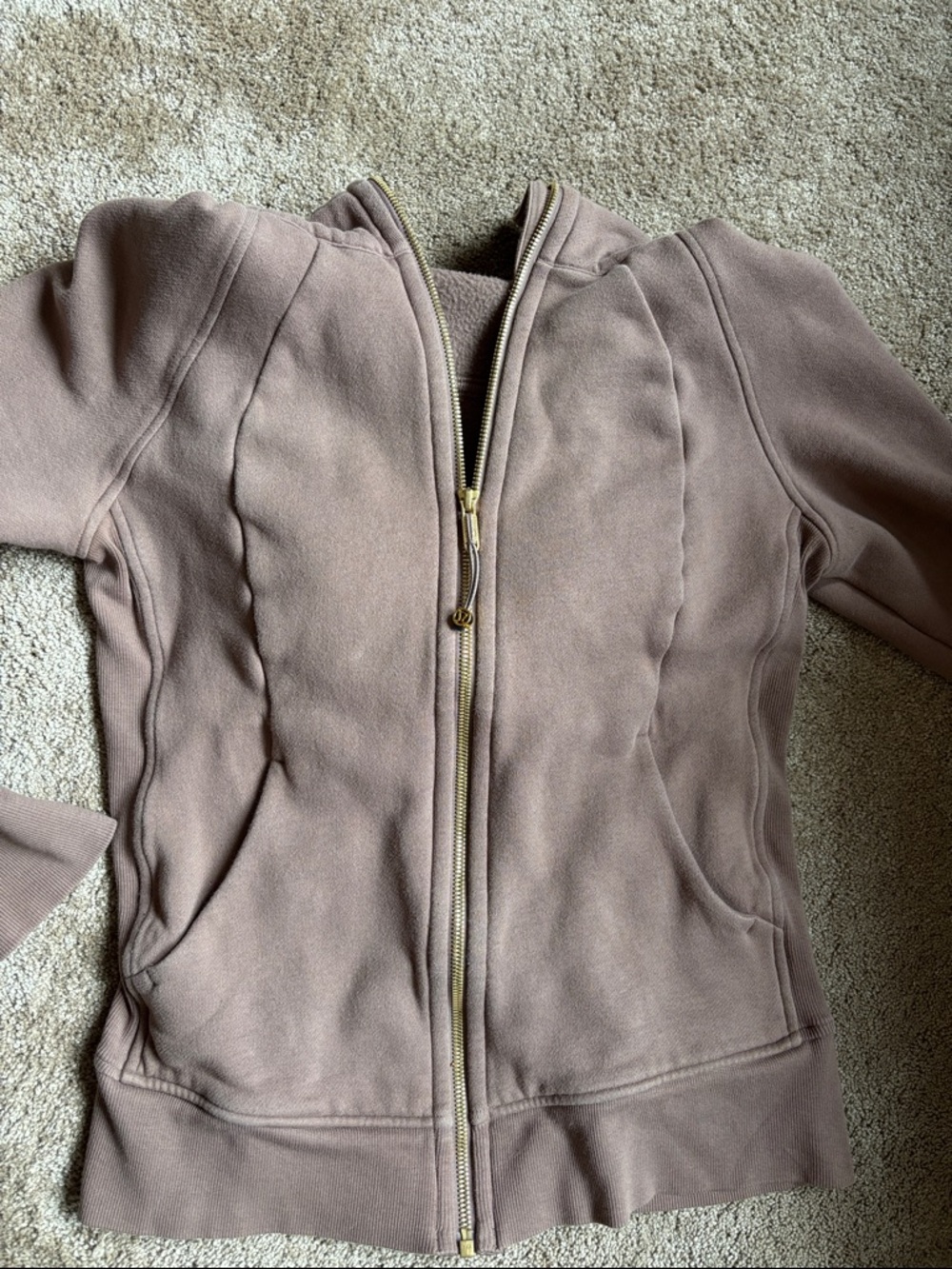 Lululemon Athletica Brown Zip-Up Hoodie